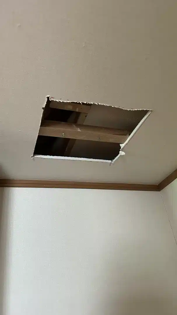 天井の穴