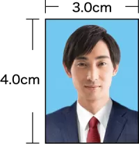 証明写真3.0cm*4.0cm