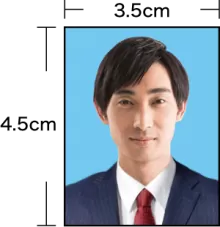 証明写真3.5cm*4.5cm