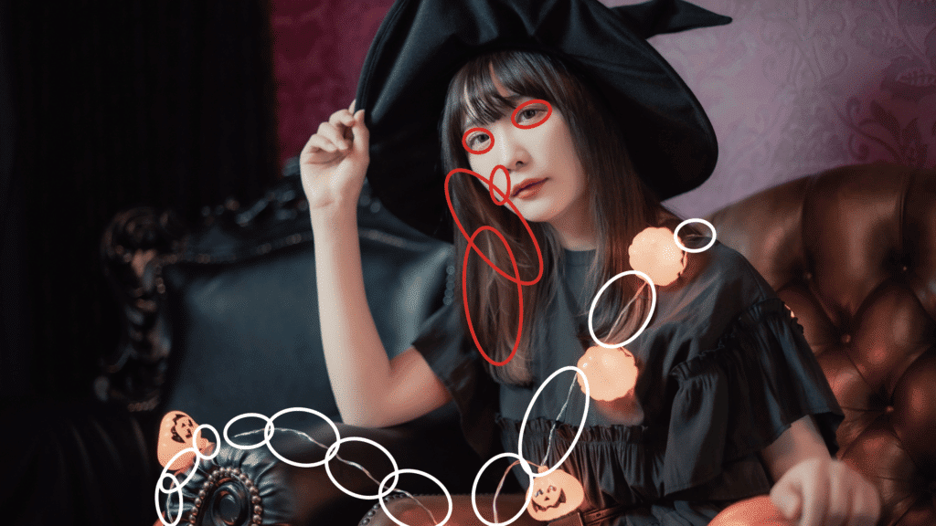 コスプレの加工箇所