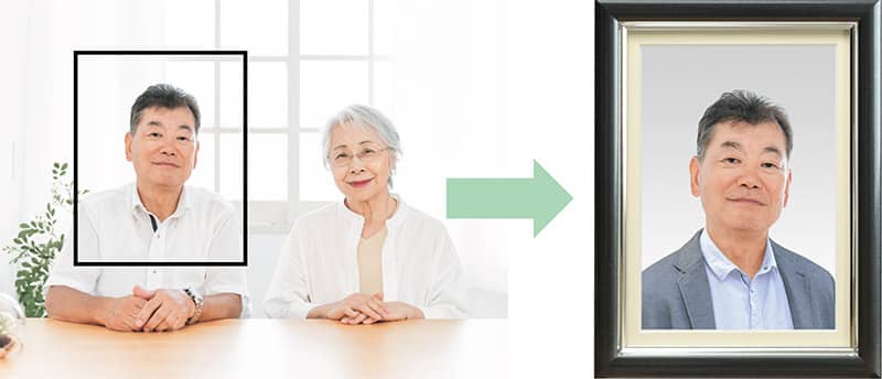 遺影制作イメージ