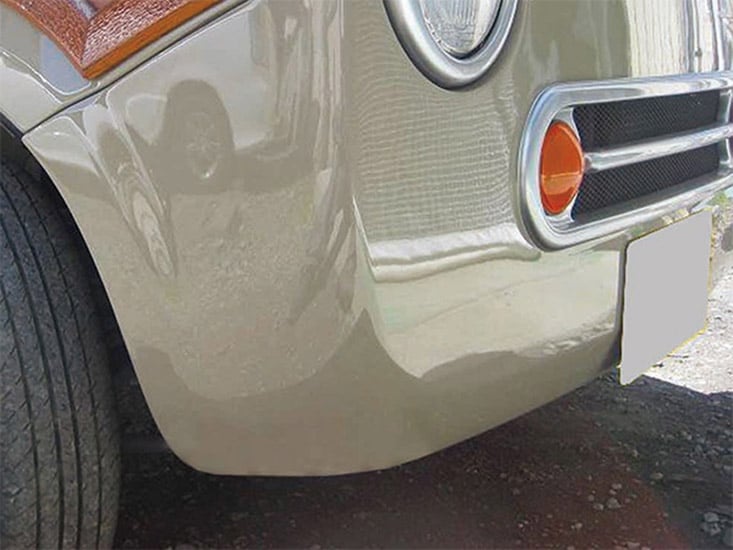 車の傷加工後